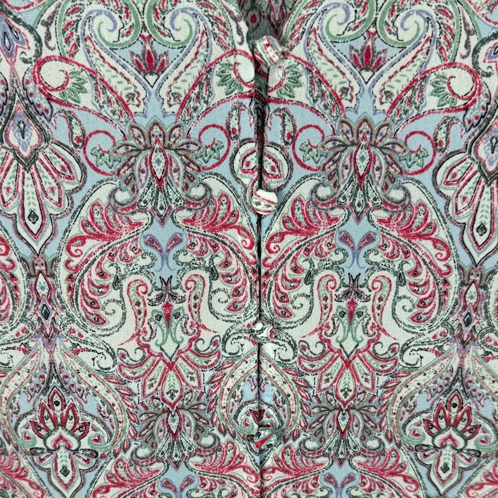 Eliane Rose Paisley V-Neck Long Sleeve Large Blouse - Pink Multi - Picture 8 of 11